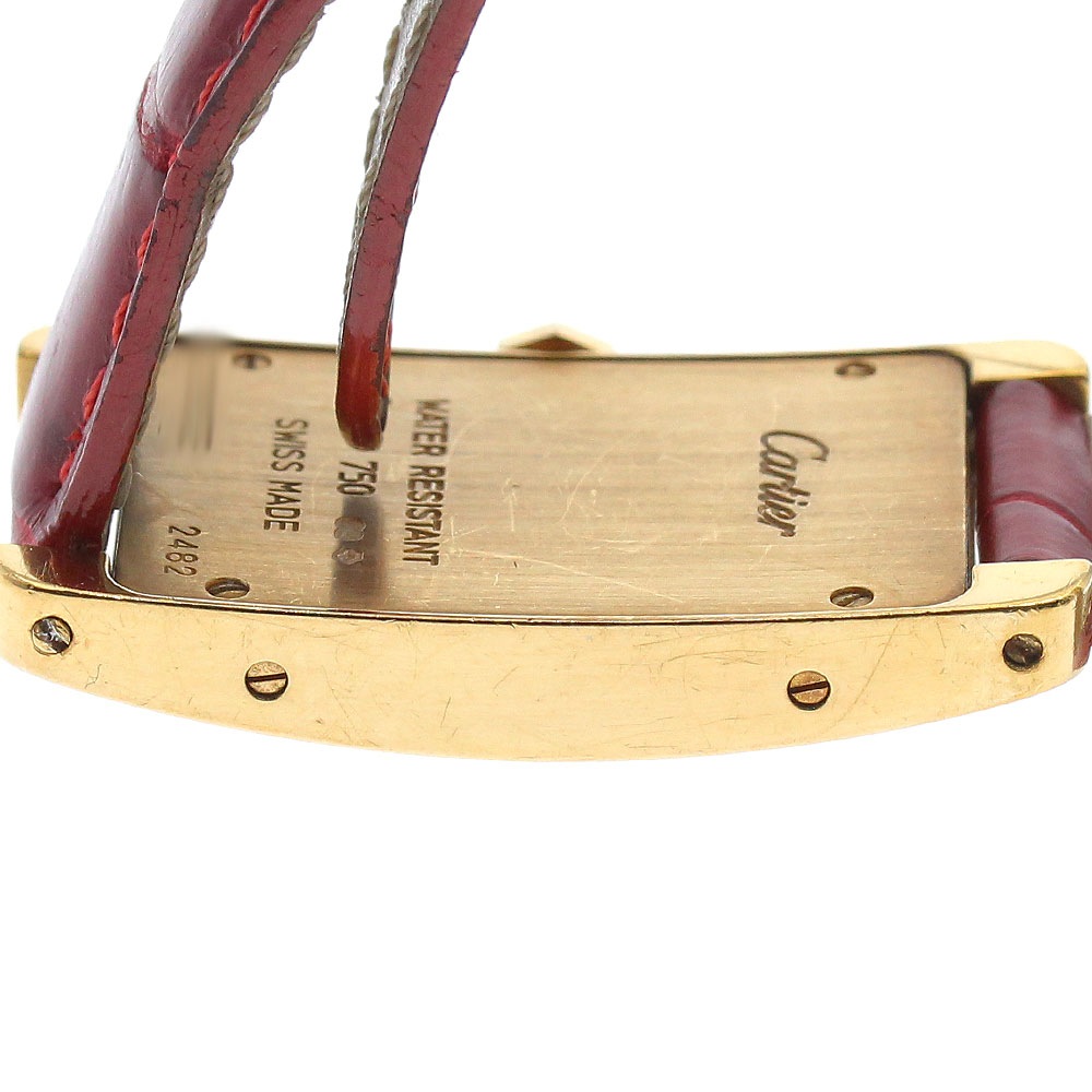 カルティエ CARTIER WB707231 タンクアメリカンSM K18YG ダイヤベゼル クォーツ レディース _864899【中古】 カルティエ CARTIER WB707231 タンクアメリカンSM K18YG ダイヤベゼル クォーツ レディース _864899【中古】