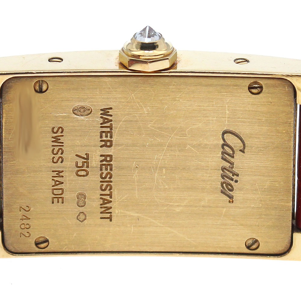カルティエ CARTIER WB707231 タンクアメリカンSM K18YG ダイヤベゼル クォーツ レディース _864899【中古】 カルティエ CARTIER WB707231 タンクアメリカンSM K18YG ダイヤベゼル クォーツ レディース _864899【中古】