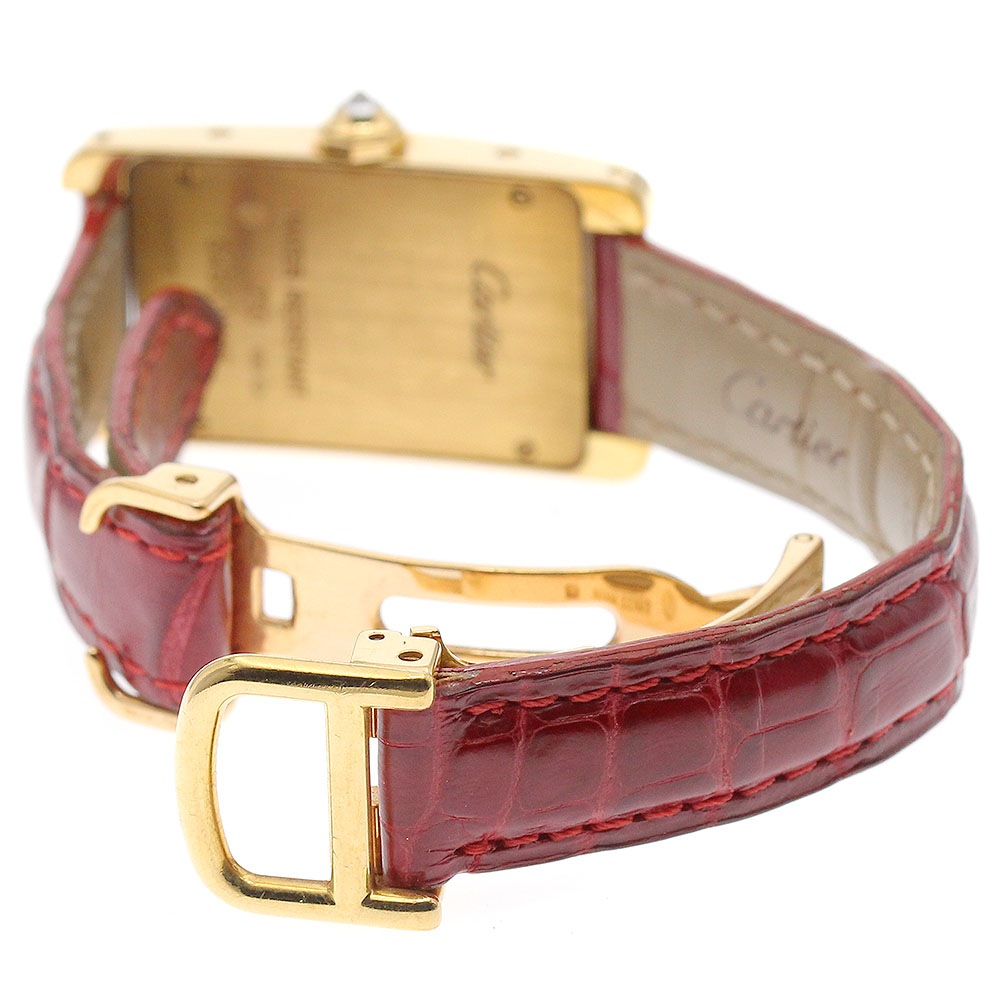 カルティエ CARTIER WB707231 タンクアメリカンSM K18YG ダイヤベゼル クォーツ レディース _864899【中古】 カルティエ CARTIER WB707231 タンクアメリカンSM K18YG ダイヤベゼル クォーツ レディース _864899【中古】