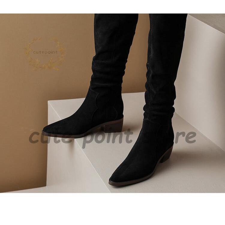 【急速出荷】ストレッチブーツ ニーハイ レディース ロングブーツ ブーツ 6.5cm ハイヒール チャンキーヒール 歩きやすい スエード調 美脚 【急速出荷】ストレッチブーツ ニーハイ レディース ロングブーツ ブーツ 6.5cm ハイヒール チャンキーヒール 歩きやすい スエード調 美脚