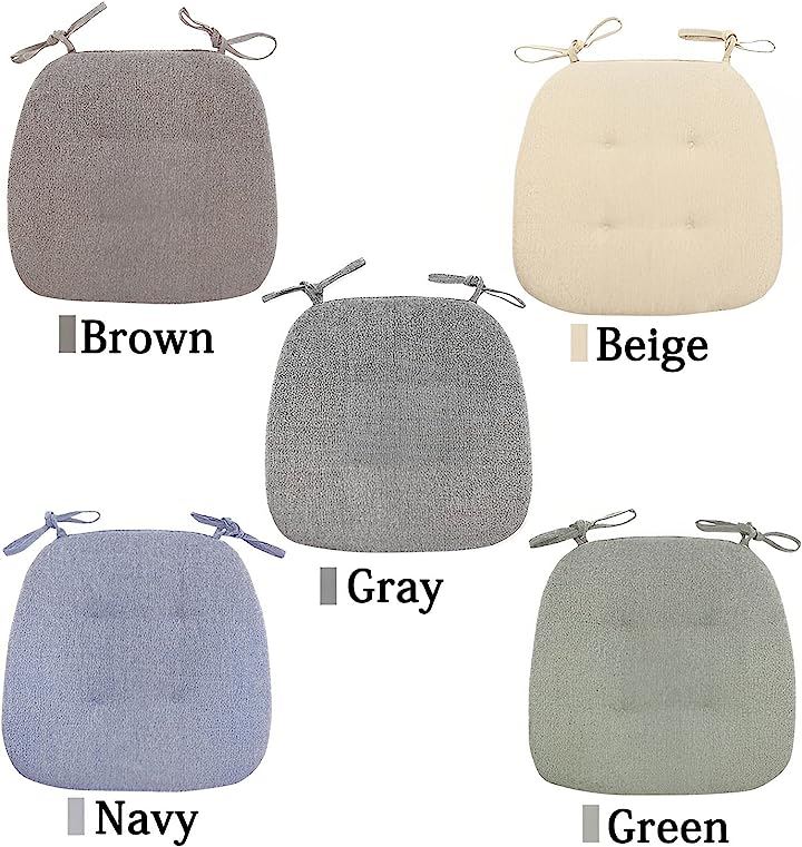 いす用 チェアクッション 4枚セット 椅子用 クッション座布団 食卓 事務 チェアー ひも付き 馬蹄形( グリーン) いす用 チェアクッション 4枚セット 椅子用 クッション座布団 食卓 事務 チェアー ひも付き 馬蹄形( グリーン)