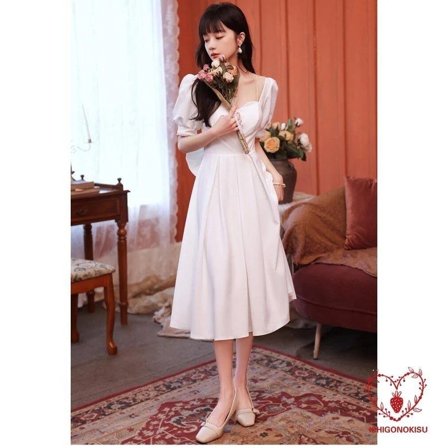 メガ割 ウエディングドレス パーディードレス ミモレ丈ドレス 二次会 披露宴 卒業式 成人式 ビアノ プレゼント 代 30代 40代 結婚式ドレス お呼ばれ プリンセス福袋