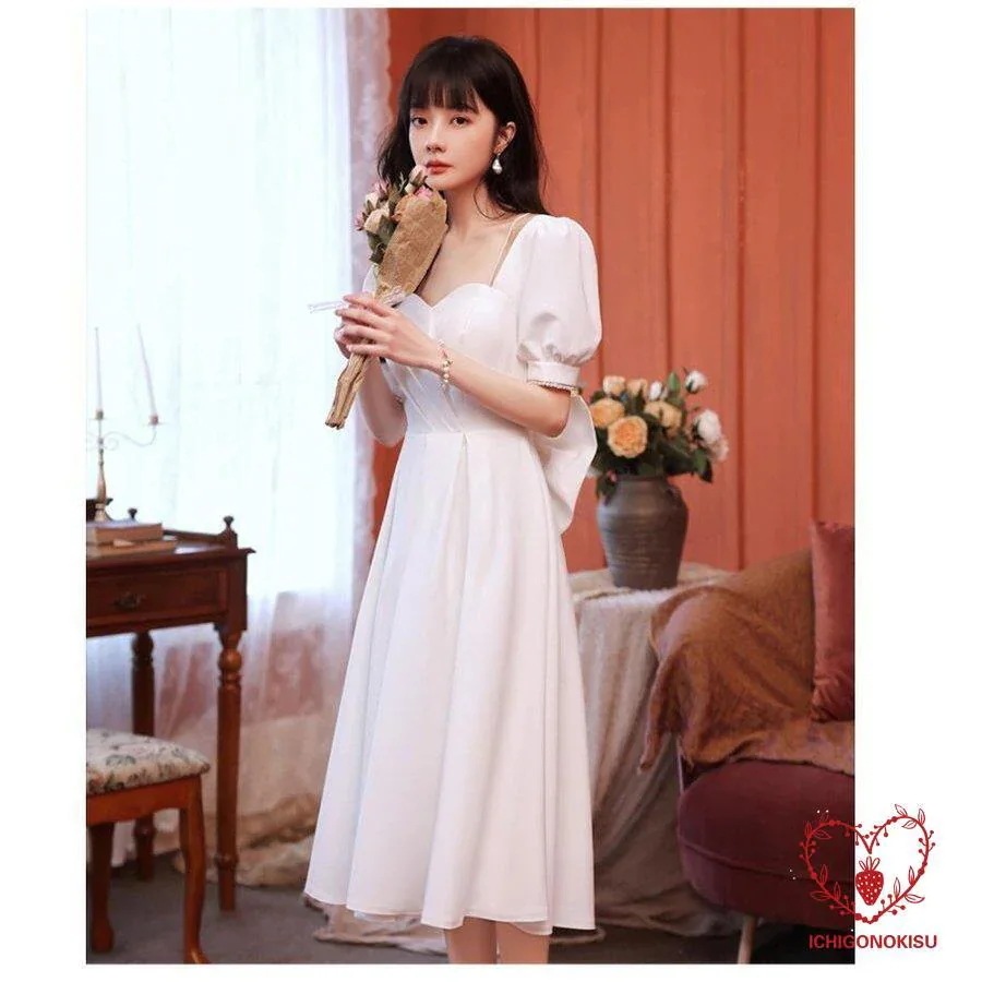 メガ割 ウエディングドレス パーディードレス ミモレ丈ドレス 二次会 披露宴 卒業式 成人式 ビアノ プレゼント 代 30代 40代 結婚式ドレス お呼ばれ プリンセス福袋