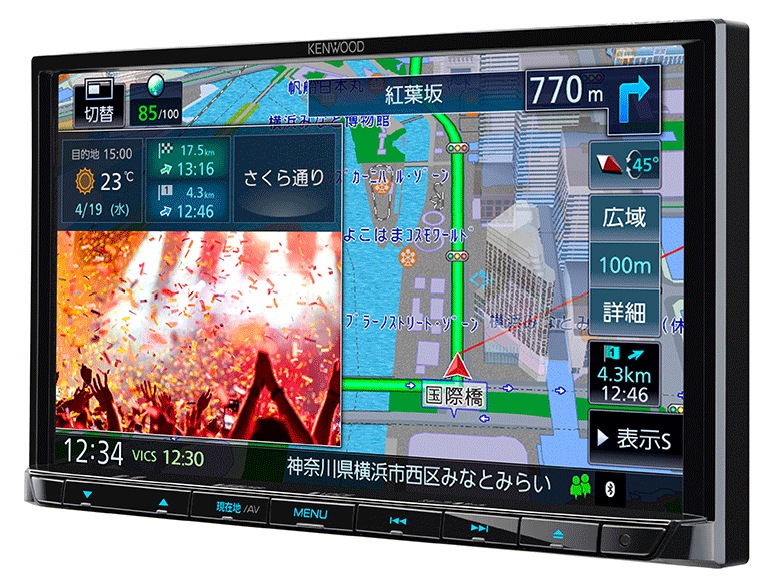 彩速ナビ MDV-S710 [7V型 フルセグチューナー内蔵DVD/USB/SD AVナビゲーション]