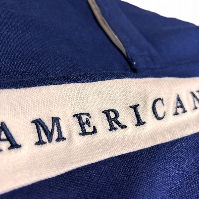 メンズ スタンダードフィット 半袖 ラグビー ポロシャツ ネイビー メンズ スタンダードフィット 半袖 ラグビー ポロシャツ ネイビー