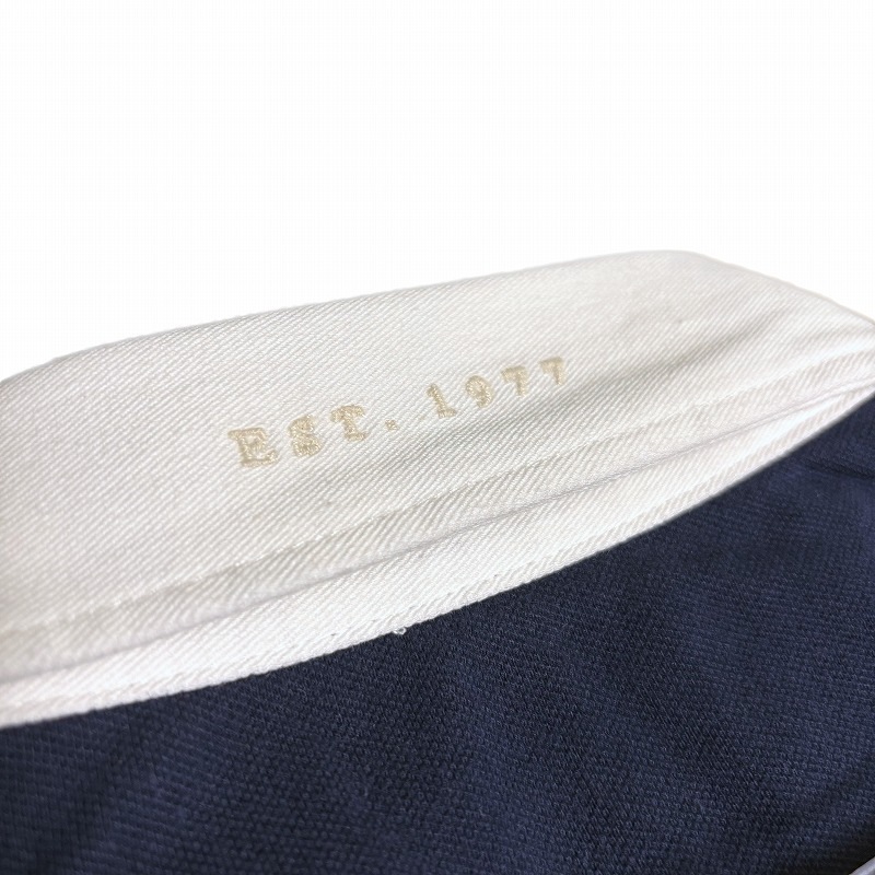 メンズ スタンダードフィット 半袖 ラグビー ポロシャツ ネイビー メンズ スタンダードフィット 半袖 ラグビー ポロシャツ ネイビー