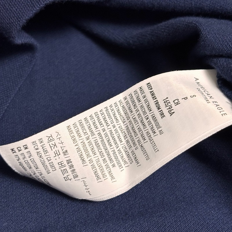 メンズ スタンダードフィット 半袖 ラグビー ポロシャツ ネイビー メンズ スタンダードフィット 半袖 ラグビー ポロシャツ ネイビー