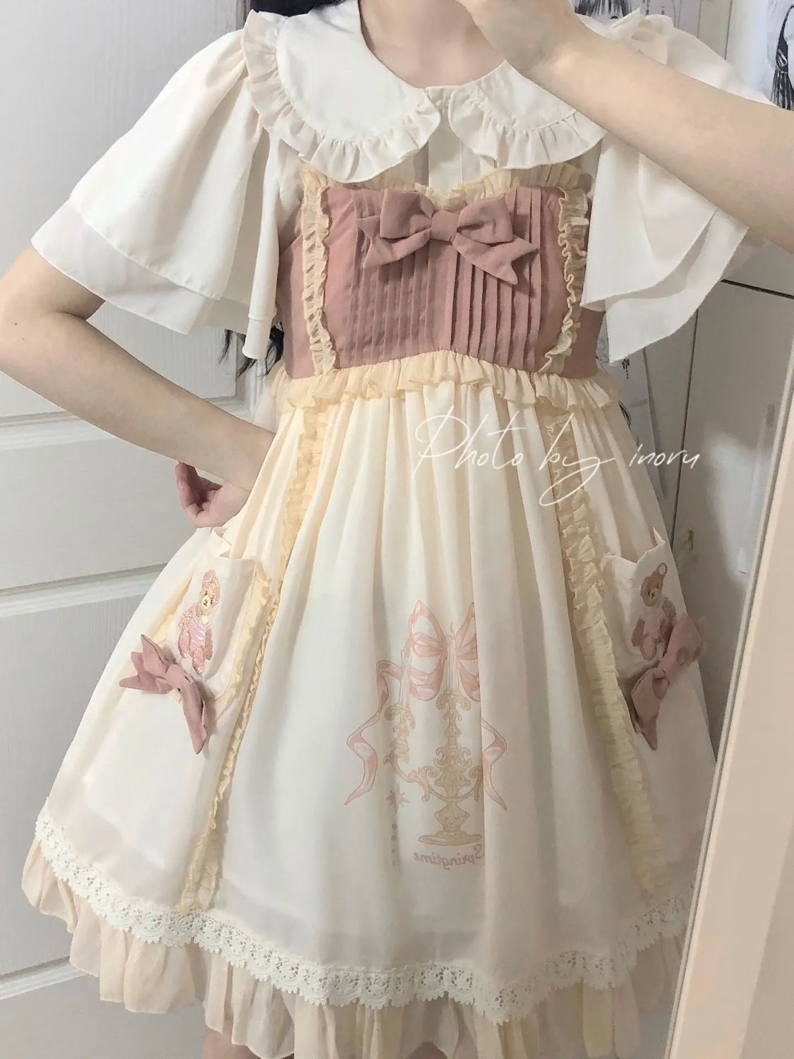 2024 春 ワンピース ロリータスカート コスプレ ツーピーススーツ ロリータ サスペンダー 用 + 単品 ドールカラーシャツ制服セット おしゃれ 結婚式 ドレス パーティードレス お呼ばれ 披露