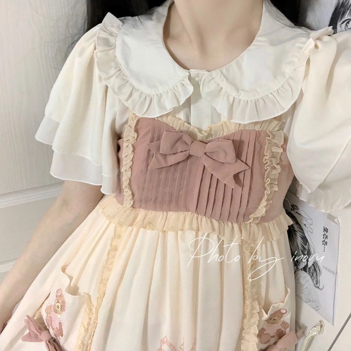 2024 春 ワンピース ロリータスカート コスプレ ツーピーススーツ ロリータ サスペンダー 用 + 単品 ドールカラーシャツ制服セット おしゃれ 結婚式 ドレス パーティードレス お呼ばれ 披露