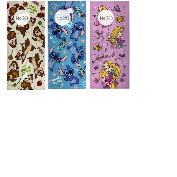 Qoo10] ディズニー サンリオ フェイスタオル キャラクター