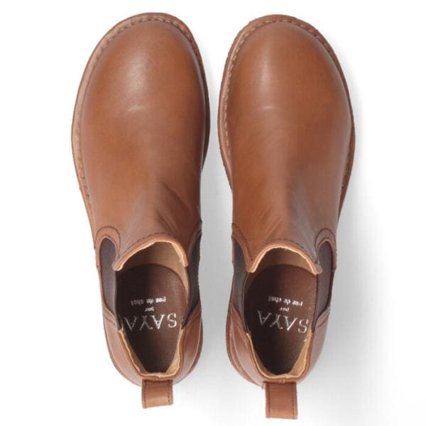 SAYA サヤ ブーツ レディース サイドゴアブーツ 本革 フラットヒール