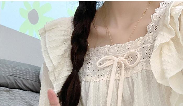 【20点セット】【本日限定】ネグリジェ ワンピース パジャマ ルームウェア ワンピース レディース 春 秋 夏 寝巻き ルームワンピース ロング丈ネグリジェ 長袖 無地 ナイトウェア 部屋着 姫系