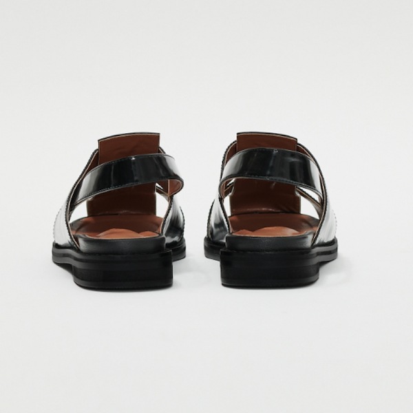 韓国人気ブランドサンダル【ROH SEOUL】Puzzle Sandals★2色 ☆ROH SEOUL☆ Puzzle sandals Patent black (ROH SEOUL