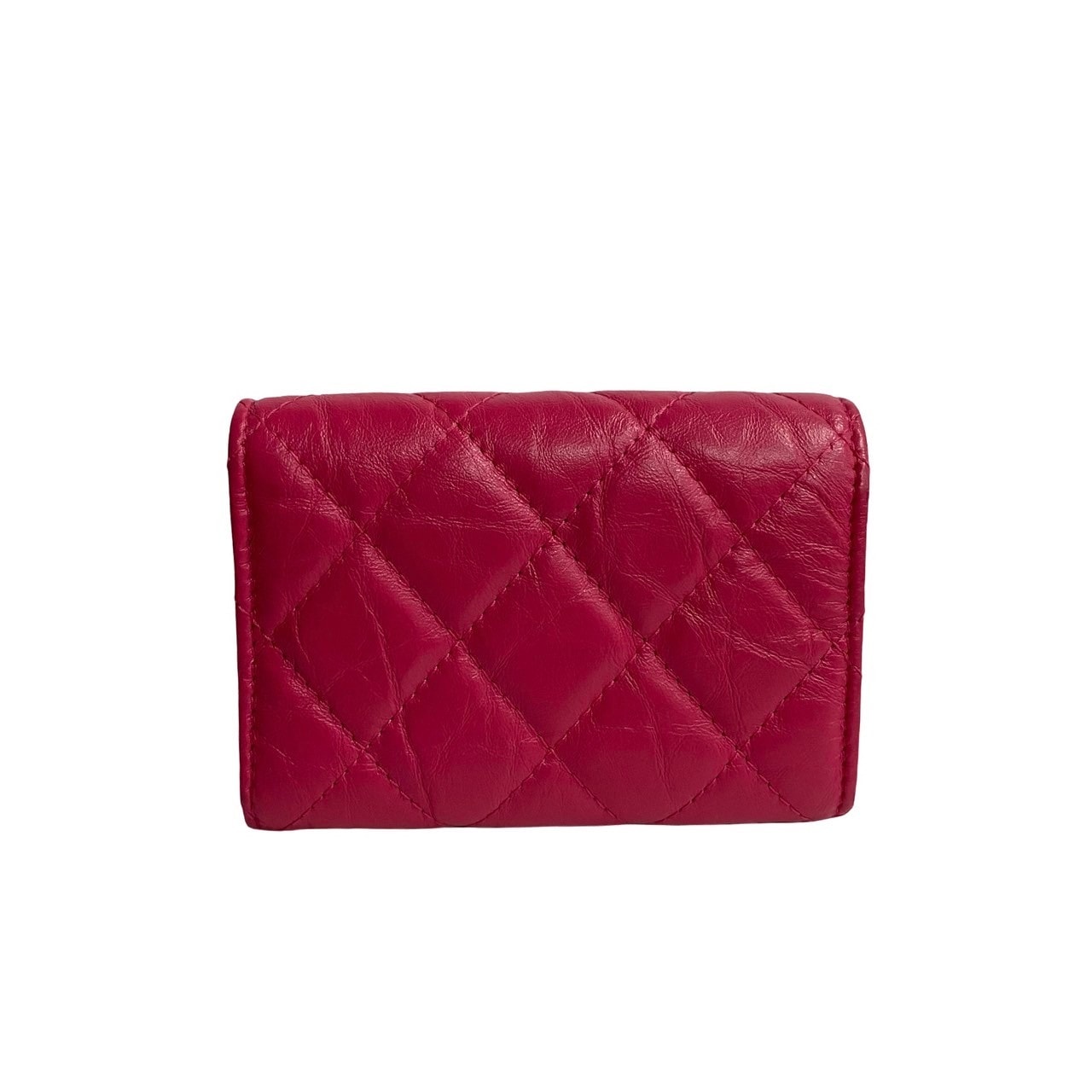 2.55三つ折り財布 ラムスキン ピンク e92-4 2.55三つ折り財布 ラムスキン ピンク e92-4