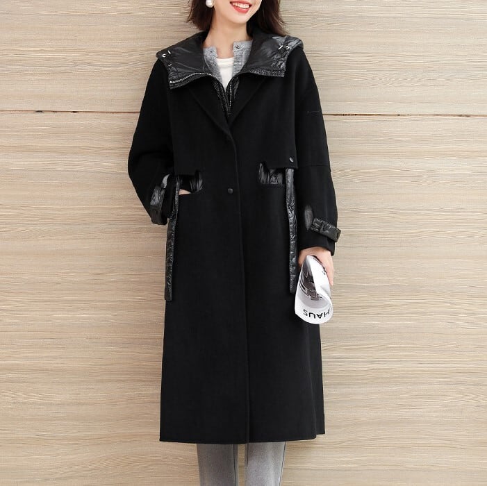 レディース ライナー コート アウター ダウンジャケット ベスト ロング丈 チェスターコート フード付き ボア インスタ映え 可愛い かわいい 韓国 かっこいい カジュアル 大人 上品 lout066