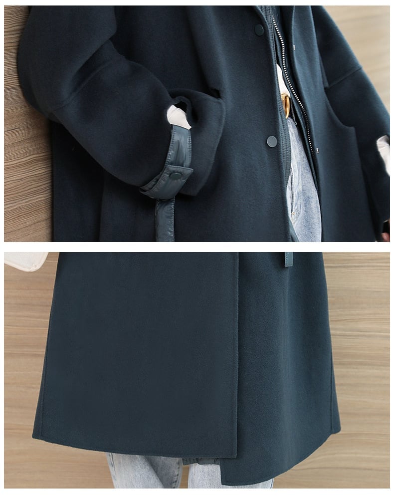 レディース ライナー コート アウター ダウンジャケット ベスト ロング丈 チェスターコート フード付き ボア インスタ映え 可愛い かわいい 韓国 かっこいい カジュアル 大人 上品 lout066