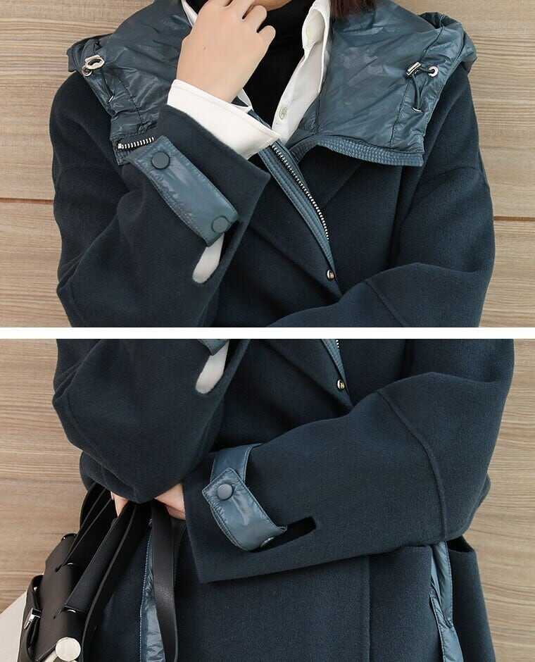 レディース ライナー コート アウター ダウンジャケット ベスト ロング丈 チェスターコート フード付き ボア インスタ映え 可愛い かわいい 韓国 かっこいい カジュアル 大人 上品 lout066