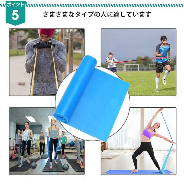 タイムセール！5本セット　T字型雲梯　カラー変更可　エクササイズ用品　ダイエット Qoo10] ZELDNER エクササイズバンド 3本セット 強度別