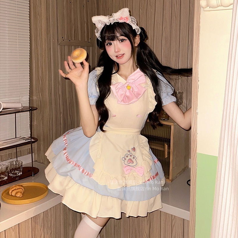 正規品:猫レストラン * 甘いメイド服コスプレ衣装ロリータワンピースcos服ローリスカート 正規品:猫レストラン * 甘いメイド服コスプレ衣装ロリータワンピースcos服ローリスカート