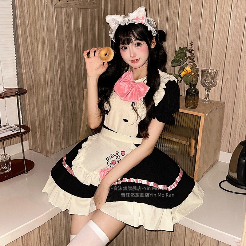 正規品:猫レストラン * 甘いメイド服コスプレ衣装ロリータワンピースcos服ローリスカート 正規品:猫レストラン * 甘いメイド服コスプレ衣装ロリータワンピースcos服ローリスカート