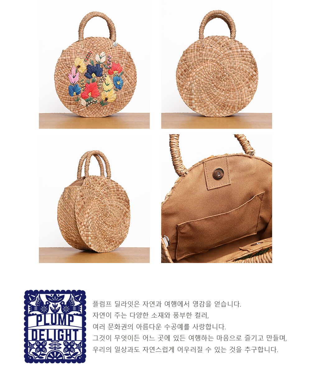 ショルダーバッグ・ポシェット [PLUMP DELIGHT] Circle Bag PLUMP DELIGHT】 CIRCLE BAG : MULTI FLOWER ショルダーバッグ
