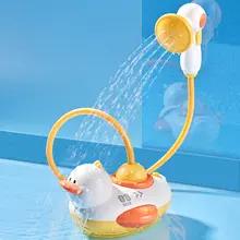 2 スタイルかわいいウォーターバスアヒルシャワー電気スプレー浴室キッズベビーおもちゃ浴槽新しいゲーム蛇口水泳女の子のためのギフト