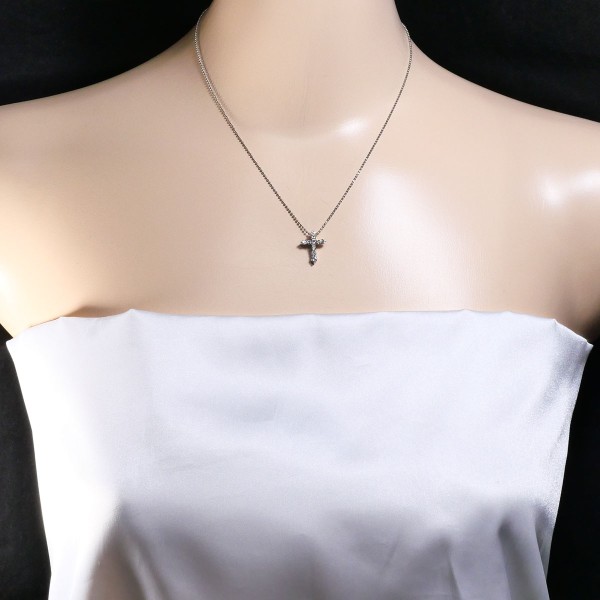 PT900 プラチナ PT850 ネックレス ダイヤ 0.50 約40cm ジュエリー 中古 PT900 プラチナ PT850 ネックレス ダイヤ 0.50 約40cm ジュエリー 中古