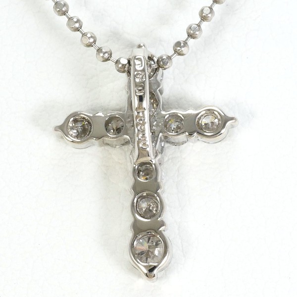PT900 プラチナ PT850 ネックレス ダイヤ 0.50 約40cm ジュエリー 中古 PT900 プラチナ PT850 ネックレス ダイヤ 0.50 約40cm ジュエリー 中古