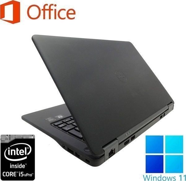 【サポート付き】DELL latitude 7250 Windows11 メモリー:8GB 大容量SSD:512GB Office 2019 & ロジクール K380BK ワイヤレス キーボード