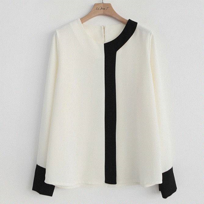 モノトーン シック カ... : レディース服 ブラウス シャツ 好評超特価