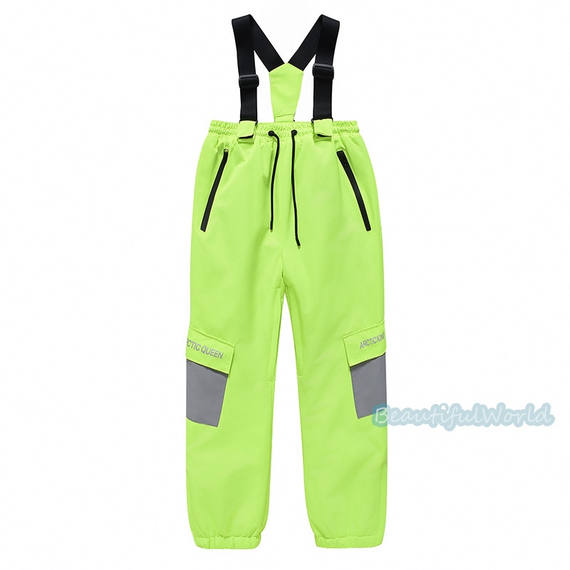 スノーパンツ 子供 スキーパンツ スノーボードウェア スキーウェア ビブパンツ 防寒 防風 冬服 単品 男女兼用 撥水加工