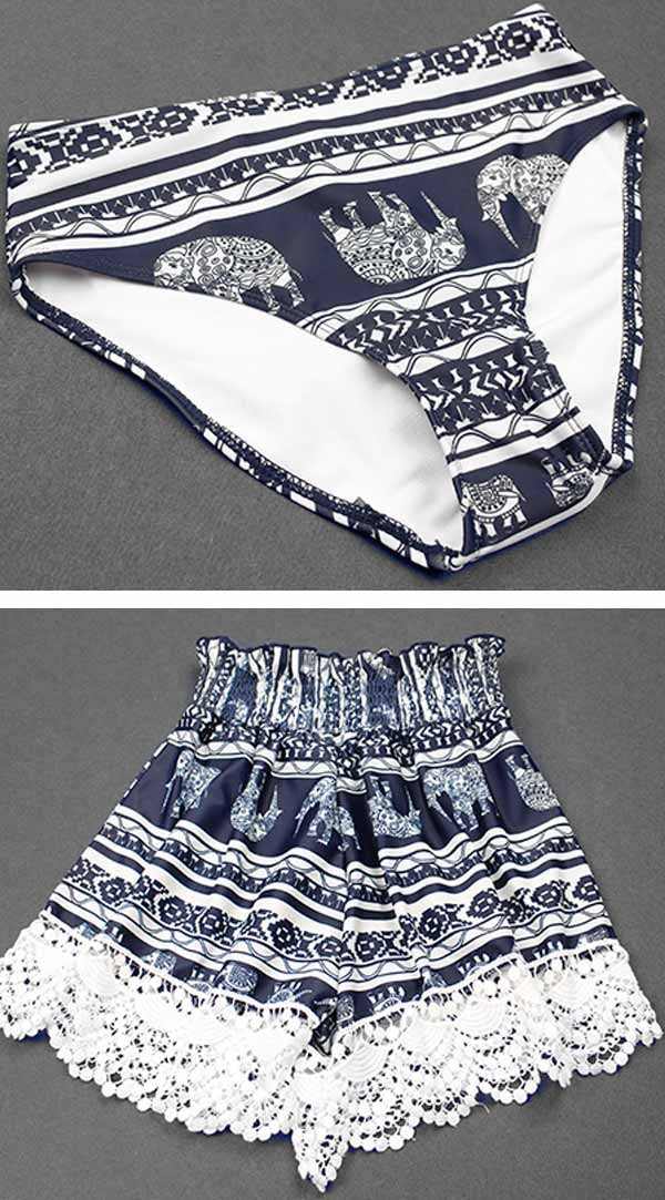 タンキニ 水着 キャミソール 五分袖 ラッシュガード クロシェ編み フリンジ レースアップ 三角ビキニ ホルターネック ボーイレッグ ワイヤーあり パッド付 レディース 体型カバー 海 プール リゾー