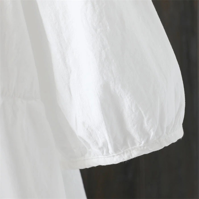 【20点セット】ブラウス フリル襟ブラウス 綿 レディース 半袖 プルオーバー チュニック トップス 夏 コットン ブラウス 大きいサイズ シンプル ナチュラル 爽やか 柔らか ゆったり 肌に優しい