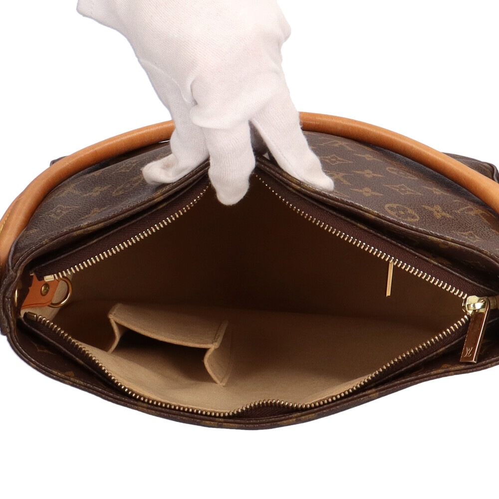 ルイヴィトン LOUIS VUITTON ルーピングGM モノグラム ショルダーバッグ ブラウン レディース 中古 ルイヴィトン LOUIS VUITTON ルーピングGM モノグラム ショルダーバッグ ブラウン レディース 中古