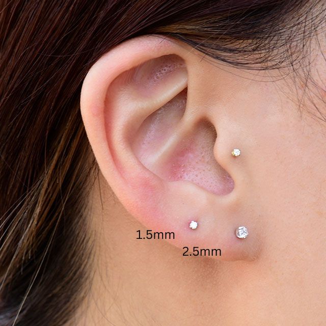 ホワイトゴールド 18金 ピアス 1.5mm 立爪 プッシュピアス 20g 18g 16g 14g 18Kゴールド チタンピアス 金属アレルギー対応 ラブレットスタッド ボディピアス ロブ 軟骨ピアス ホワイトゴールド 18金 ピアス 1.5mm 立爪 プッシュピアス 20g 18g 16g 14g 18Kゴールド チタンピアス 金属アレルギー対応 ラブレットスタッド ボディピアス ロブ 軟骨ピアス