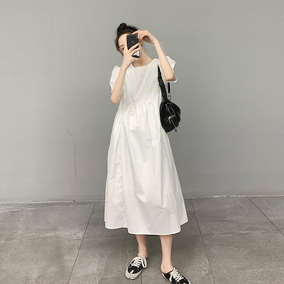 低価日本製 パフスリーブワンピース トップス シャツ : レディース服 特価正規品
