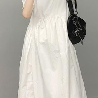 低価日本製 パフスリーブワンピース トップス シャツ : レディース服 特価正規品