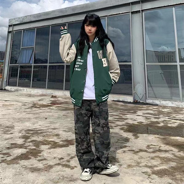 Qoo10] スタジャン レディース ジャケット 秋新