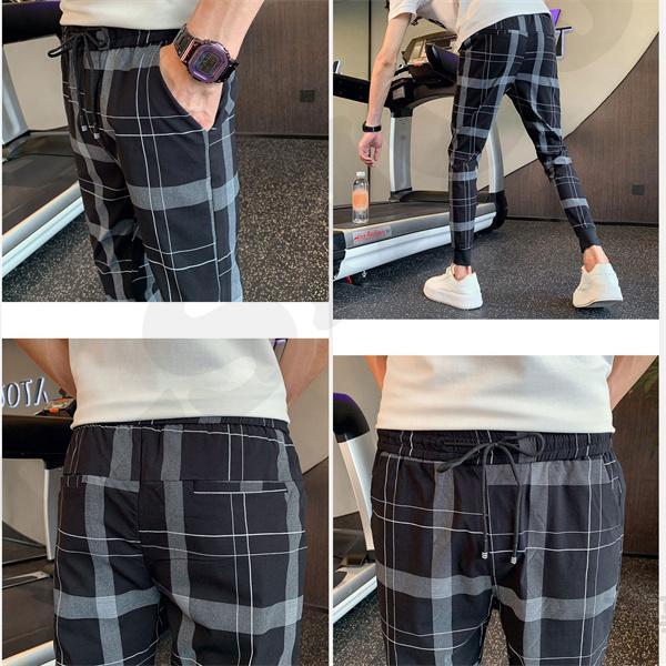 チェックパンツ メンズ テーパード スキニーパンツ イージーパンツ トラウザーズパンツ チェック柄 ゆるめ カジュアル 春夏秋 オシャレ