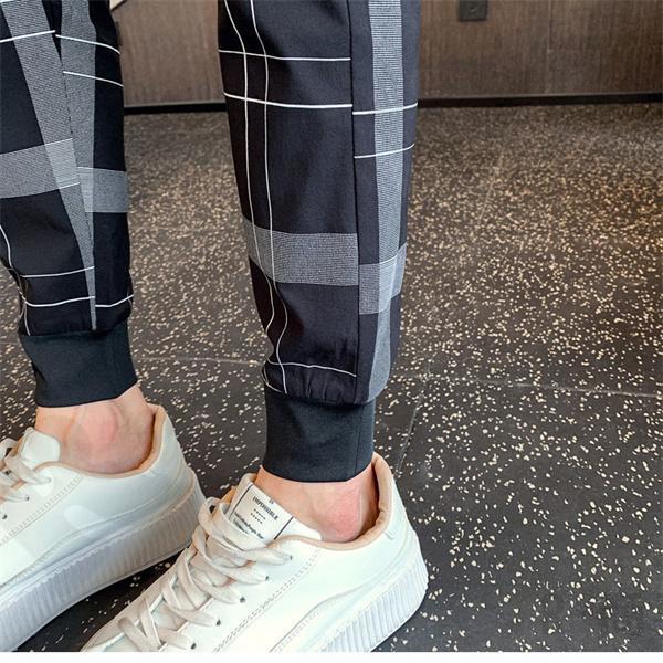 チェックパンツ メンズ テーパード スキニーパンツ イージーパンツ トラウザーズパンツ チェック柄 ゆるめ カジュアル 春夏秋 オシャレ