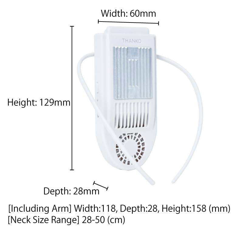 THANKO 暑さ対策 首掛け 冷却プレート ペルチェ素子 ウェアラブルファン 軽量 通勤 冷却プレートで背中スッキリ涼しい「セナクール」SENACLSWH THANKO 暑さ対策 首掛け 冷却プレート ペルチェ素子 ウェアラブルファン 軽量 通勤 冷却プレートで背中スッキリ涼しい「セナクール」SENACLSWH