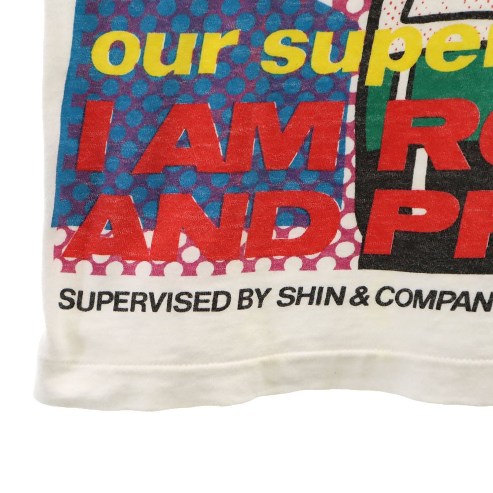 手塚プロダクション 80s 90s オールド 日本製 シングルステッチ 長袖 鉄腕アトム カットソー ホワイト ブランド名 手塚治虫 メンズ