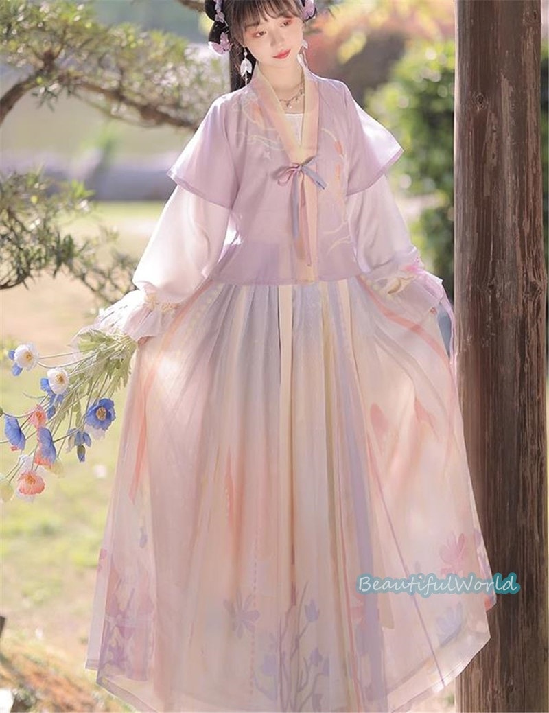 中華服 唐装漢服 漢服ドレス　コスプレ チャイナドレス中国古代衣装 漢服仙女 漢服 チャイナ服 ワンピース コスプレ 中国古代衣装 女性 ロングドレス 刺繍 ス