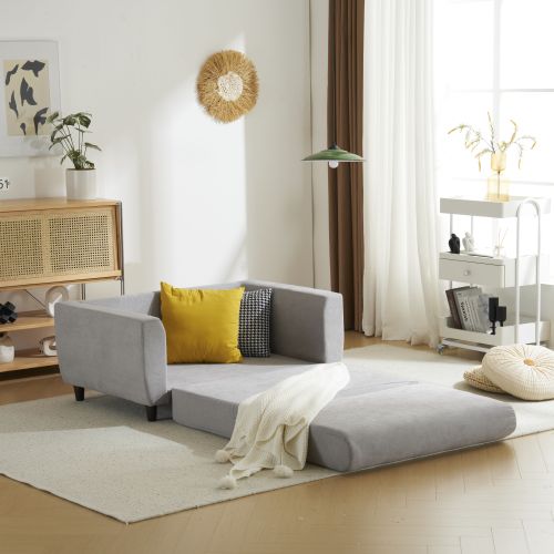 ソファーベッド 2人掛け 3WAY カウチソファ コンパクト 折りたたみベッド ローソファ 寝る 座る くつろぎ 多機能ソファー