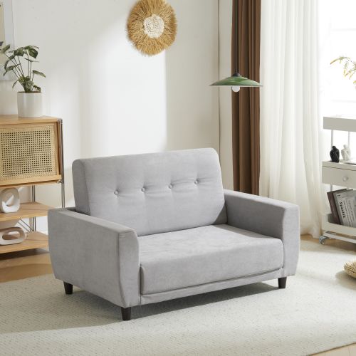 ソファーベッド 2人掛け 3WAY カウチソファ コンパクト 折りたたみベッド ローソファ 寝る 座る くつろぎ 多機能ソファー