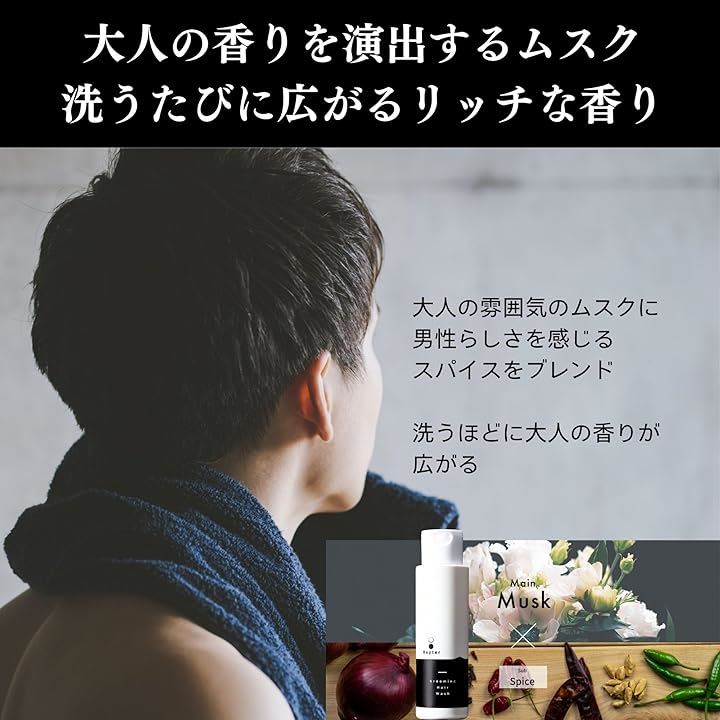 ラプター グルーミングヘアウォッシュ 2本セット シャンプー メンズ 250ml 頭皮 におい スカルプ リンスインシャンプー 柿渋 加齢 臭い ムスクの香り(250mlx2本セット)