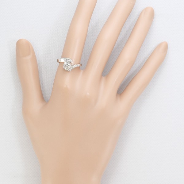 PT900 プラチナ リング 指輪 13号 ダイヤ 0.50 総重量約3.9g ジュエリー 中古