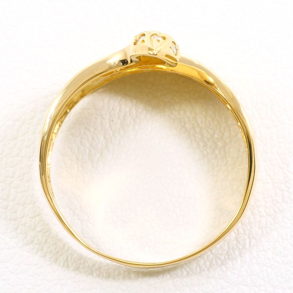 K18 18金 YG リング 指輪 14.5号 ダイヤ 0.10 ジュエリー 中古 K18 18金 YG リング 指輪 14.5号 ダイヤ 0.10 ジュエリー 中古