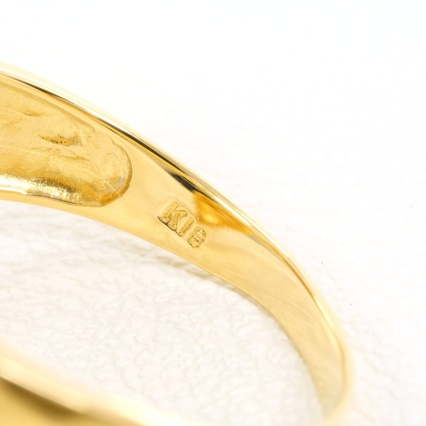 K18 18金 YG リング 指輪 14.5号 ダイヤ 0.10 ジュエリー 中古 K18 18金 YG リング 指輪 14.5号 ダイヤ 0.10 ジュエリー 中古