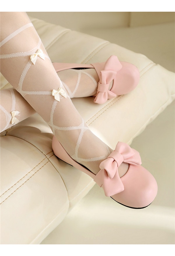 パンプス ロリータ 靴 レディース 大きいサイズ かわいい ストラップパンプス コスプレ 暗黒系 ゴシック ロック 原宿 地雷系 ホワイト ブラック 白 黒 ピンク リボン付き 日常 文化祭 イベント